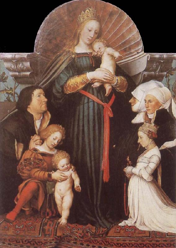 HOLBEIN, Hans the Younger Damstadt Madonna oil painting image